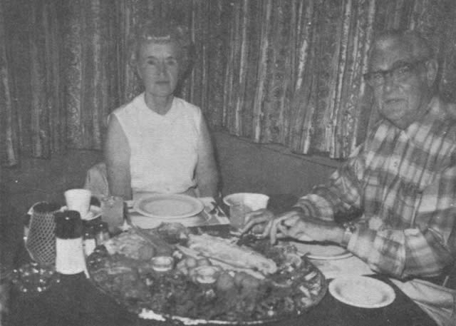 Mr. and Mrs. John W. Rulketter with 3lb trout gift